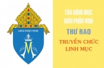TGM Giáo phận Vinh: Thư rao về việc truyền chức linh mục